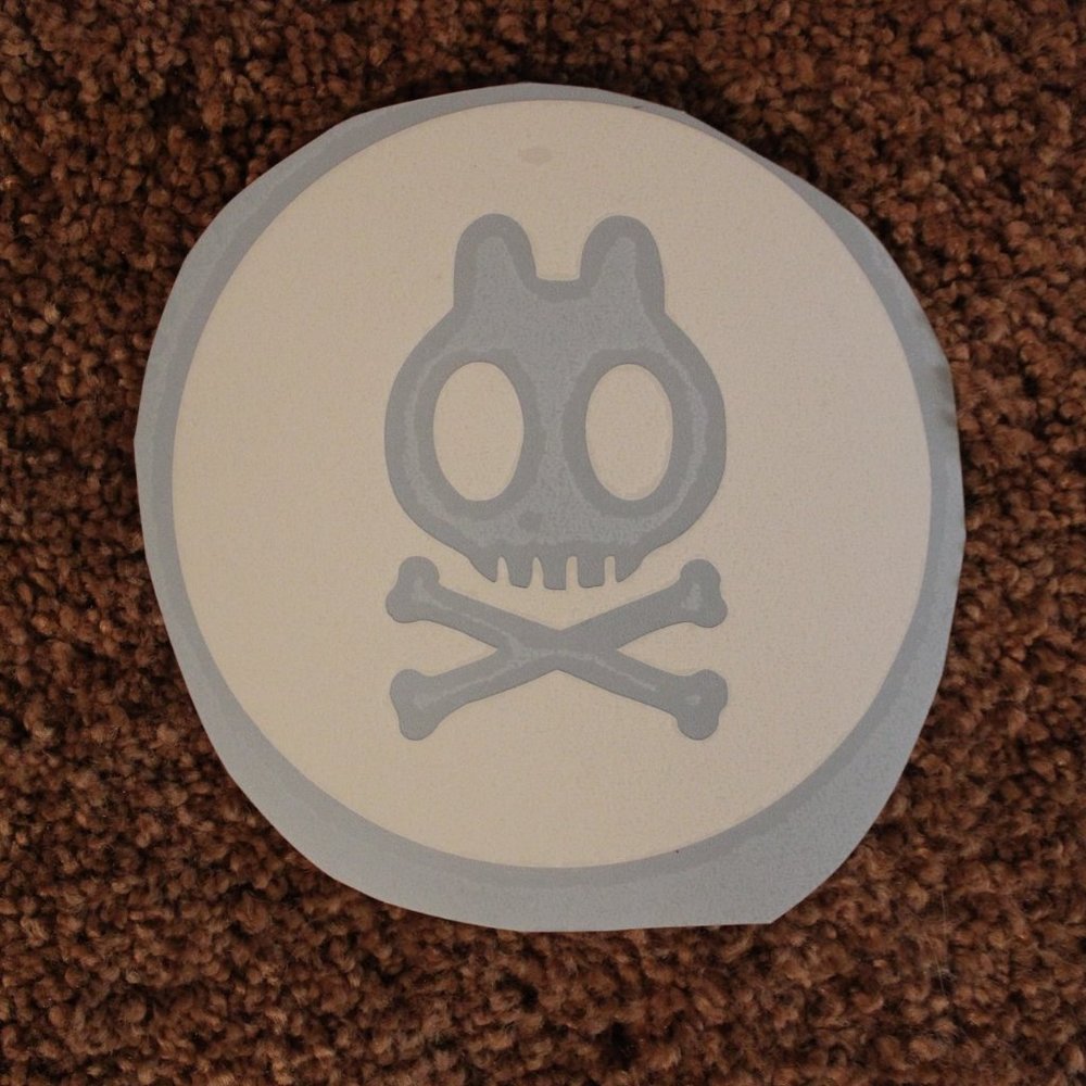Bunny Cross Bones Decal